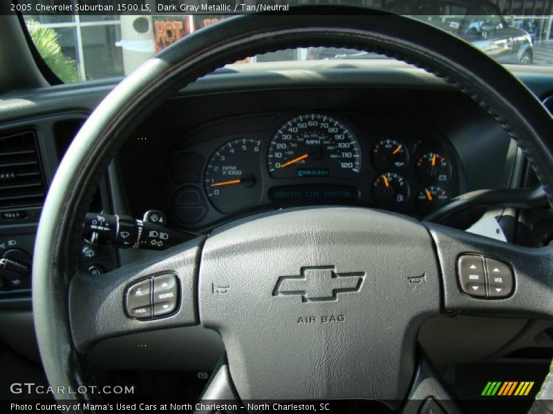 Dark Gray Metallic / Tan/Neutral 2005 Chevrolet Suburban 1500 LS