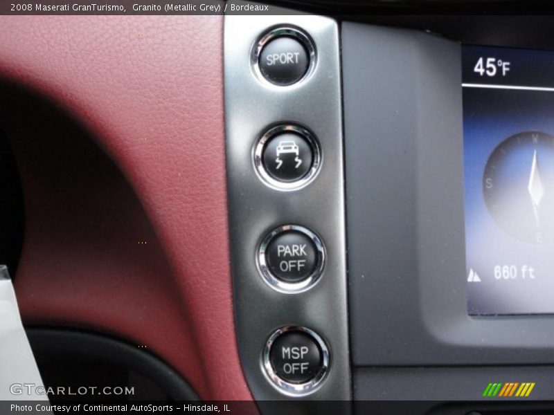 Granito (Metallic Grey) / Bordeaux 2008 Maserati GranTurismo
