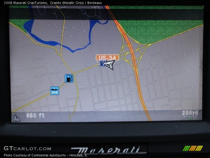 Granito (Metallic Grey) / Bordeaux 2008 Maserati GranTurismo