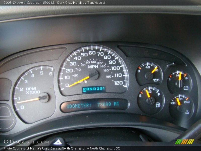 Dark Gray Metallic / Tan/Neutral 2005 Chevrolet Suburban 1500 LS