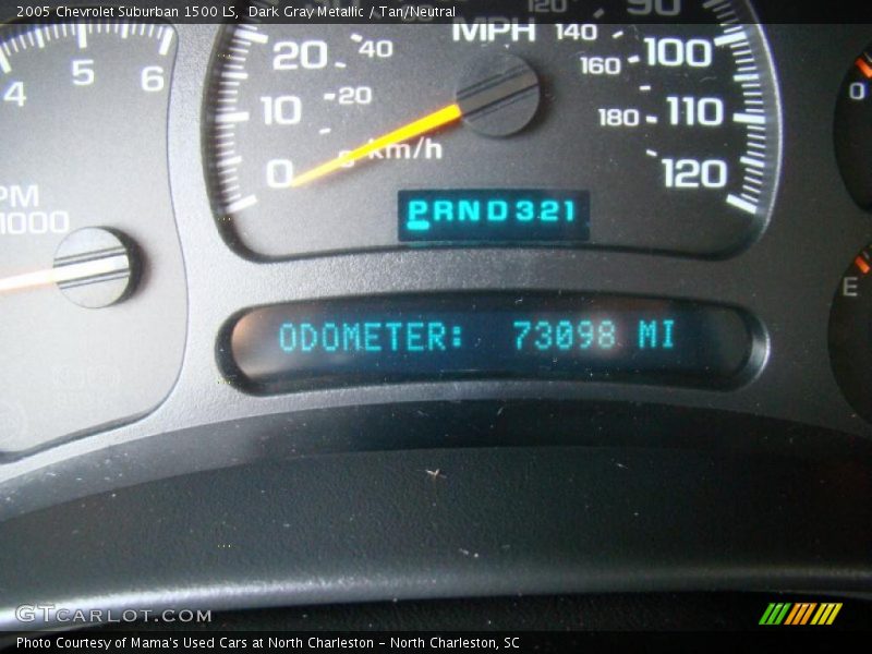 Dark Gray Metallic / Tan/Neutral 2005 Chevrolet Suburban 1500 LS