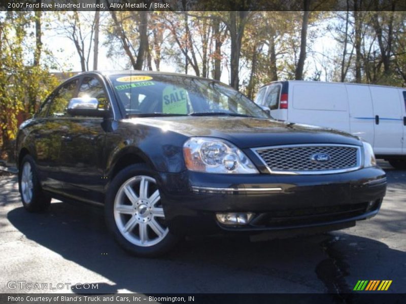 Alloy Metallic / Black 2007 Ford Five Hundred Limited