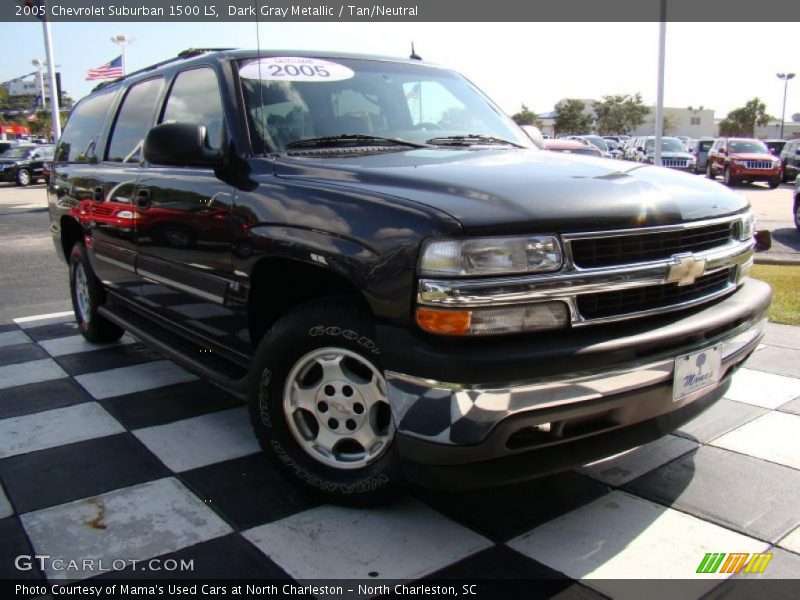 Dark Gray Metallic / Tan/Neutral 2005 Chevrolet Suburban 1500 LS