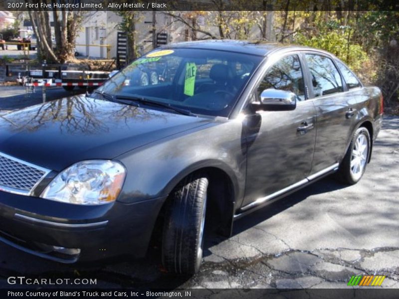 Alloy Metallic / Black 2007 Ford Five Hundred Limited