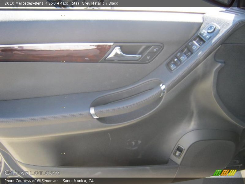 Steel Grey Metallic / Black 2010 Mercedes-Benz R 350 4Matic