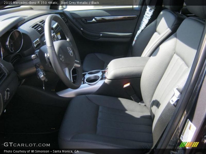 Steel Grey Metallic / Black 2010 Mercedes-Benz R 350 4Matic
