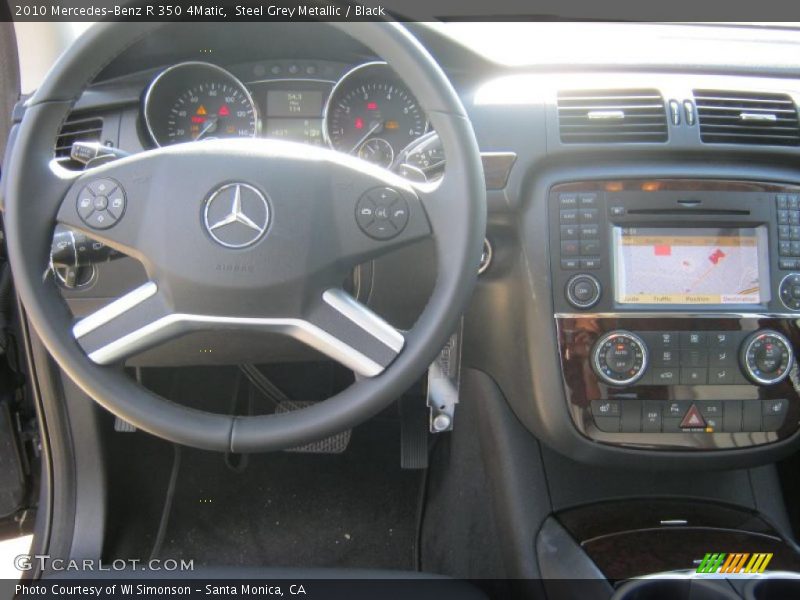 Steel Grey Metallic / Black 2010 Mercedes-Benz R 350 4Matic