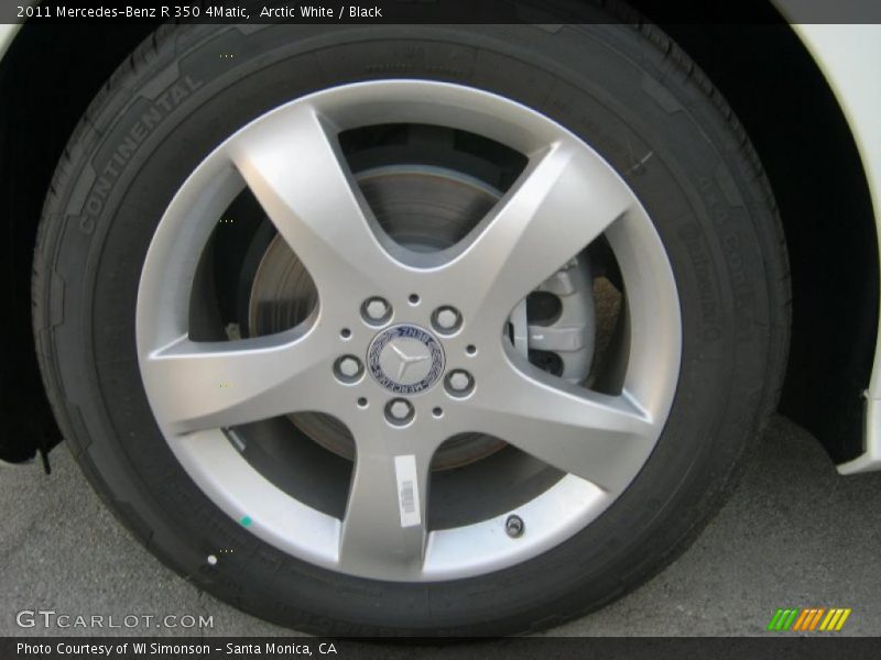 Arctic White / Black 2011 Mercedes-Benz R 350 4Matic