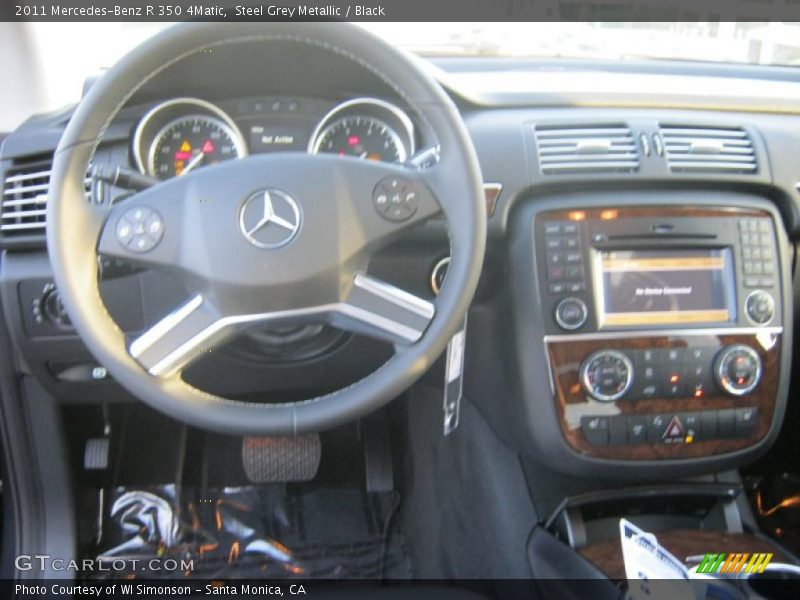 Steel Grey Metallic / Black 2011 Mercedes-Benz R 350 4Matic