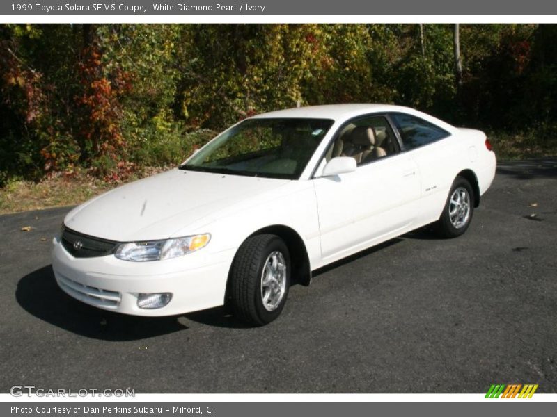 White Diamond Pearl / Ivory 1999 Toyota Solara SE V6 Coupe