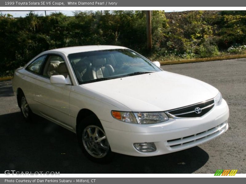 White Diamond Pearl / Ivory 1999 Toyota Solara SE V6 Coupe