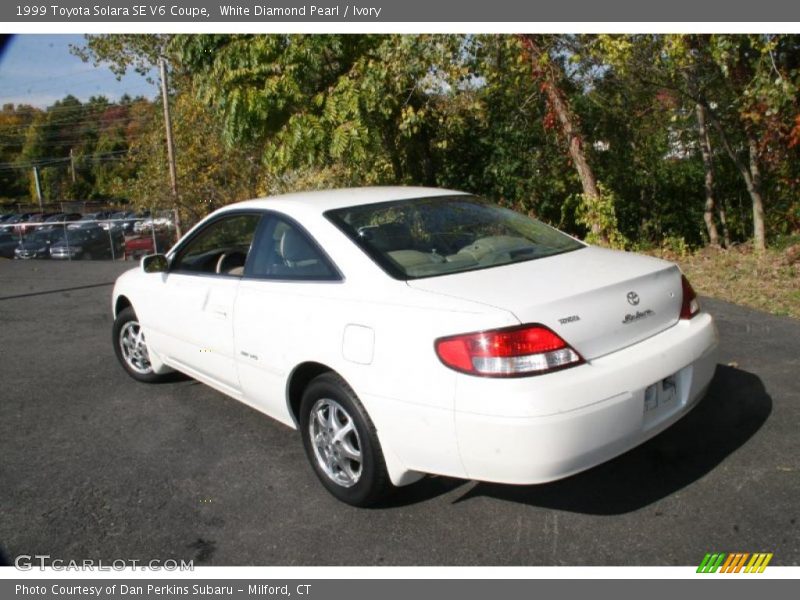 White Diamond Pearl / Ivory 1999 Toyota Solara SE V6 Coupe