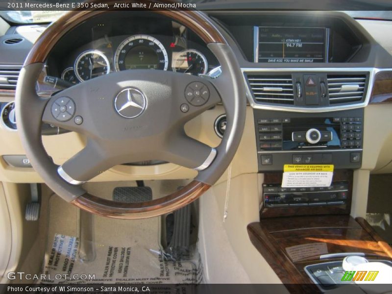 Arctic White / Almond/Mocha 2011 Mercedes-Benz E 350 Sedan