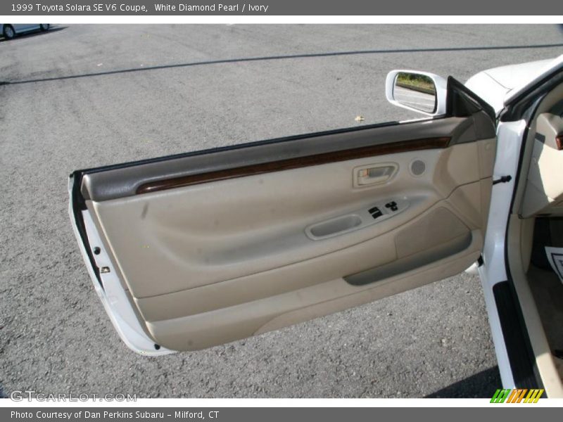 White Diamond Pearl / Ivory 1999 Toyota Solara SE V6 Coupe