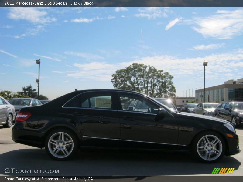 Black / Black 2011 Mercedes-Benz E 550 Sedan