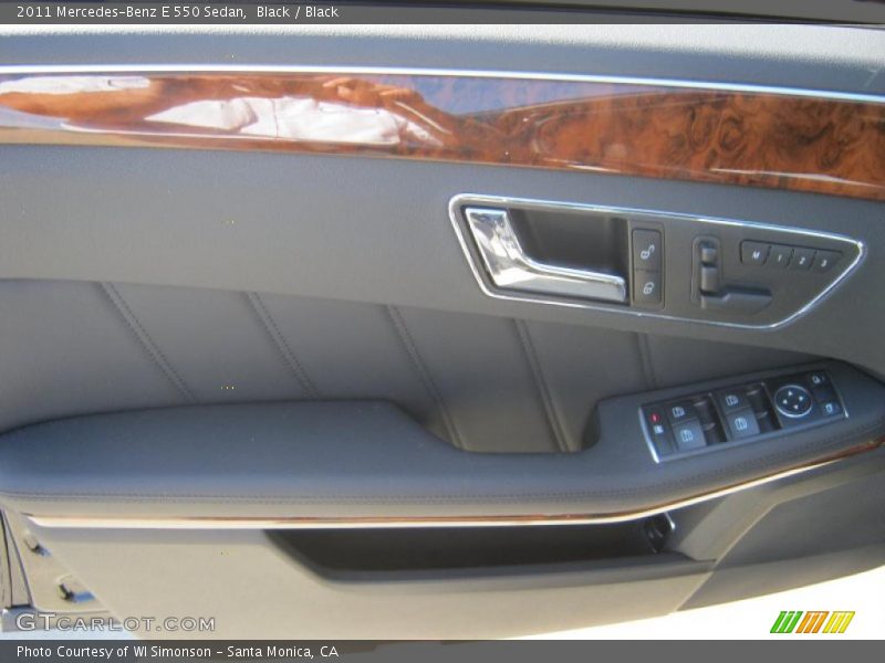 Black / Black 2011 Mercedes-Benz E 550 Sedan