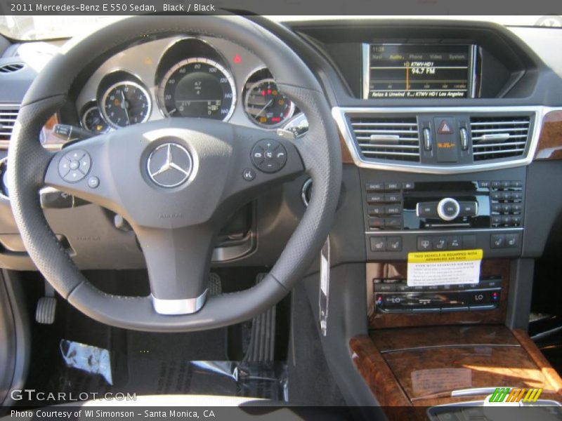  2011 E 550 Sedan Black Interior