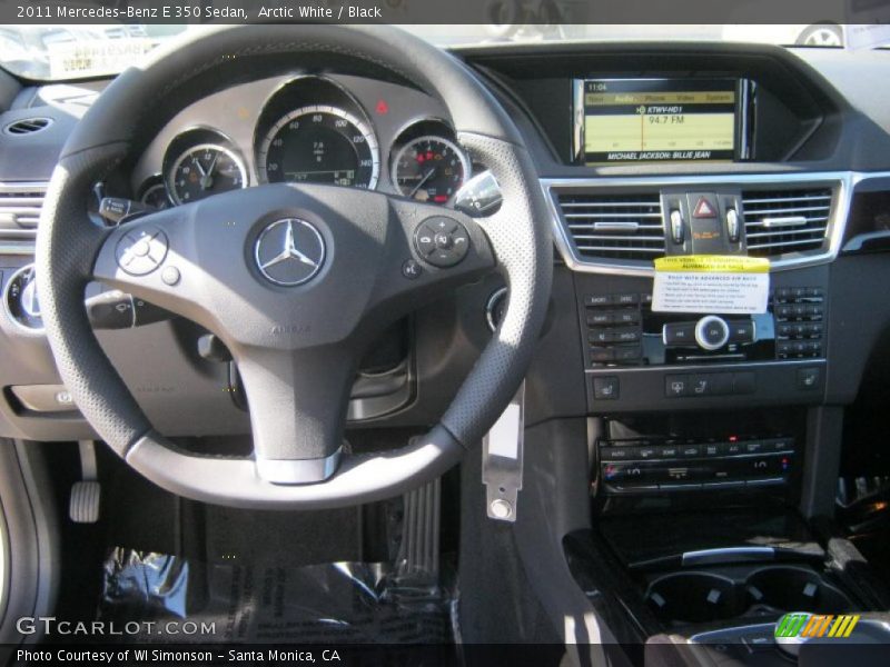 Arctic White / Black 2011 Mercedes-Benz E 350 Sedan