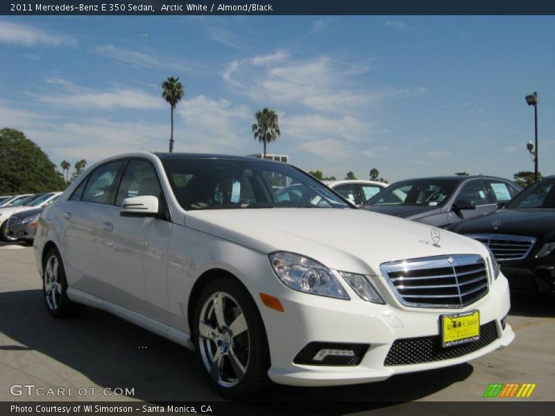 Arctic White / Almond/Black 2011 Mercedes-Benz E 350 Sedan