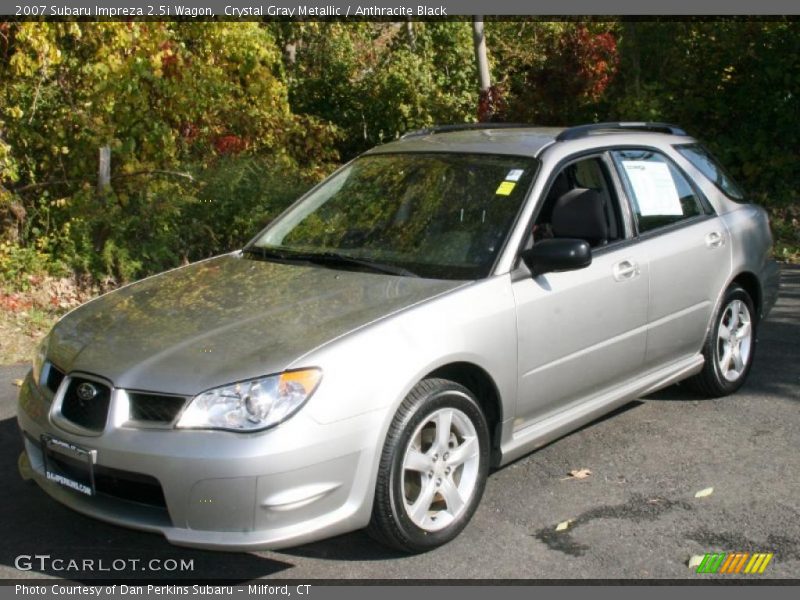Crystal Gray Metallic / Anthracite Black 2007 Subaru Impreza 2.5i Wagon