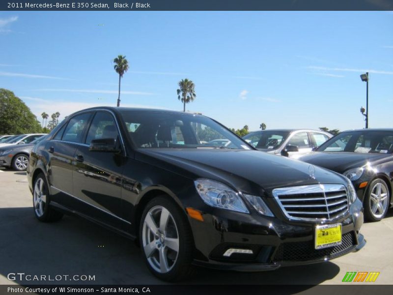 Black / Black 2011 Mercedes-Benz E 350 Sedan