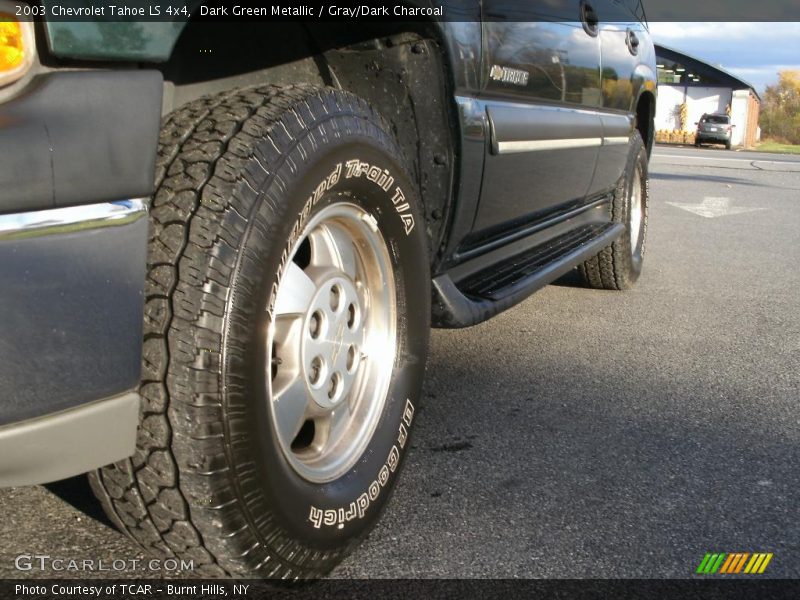 Dark Green Metallic / Gray/Dark Charcoal 2003 Chevrolet Tahoe LS 4x4