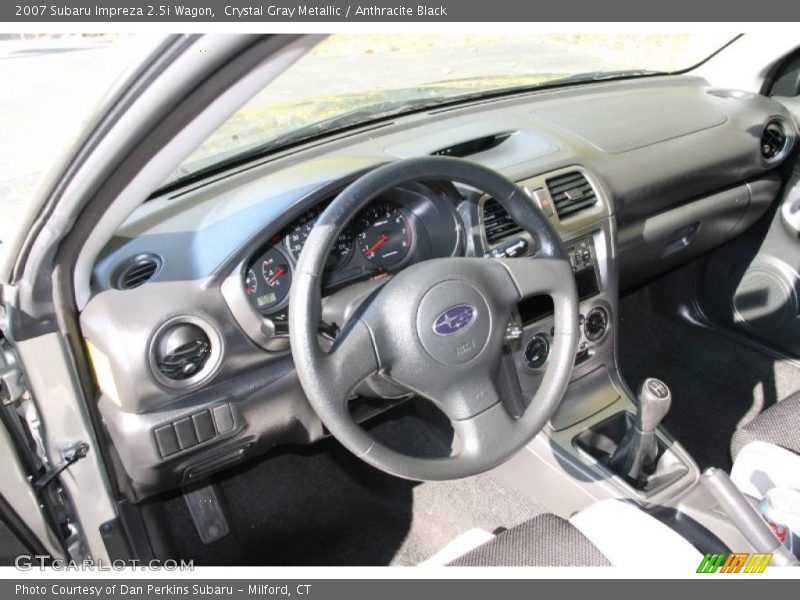 Crystal Gray Metallic / Anthracite Black 2007 Subaru Impreza 2.5i Wagon
