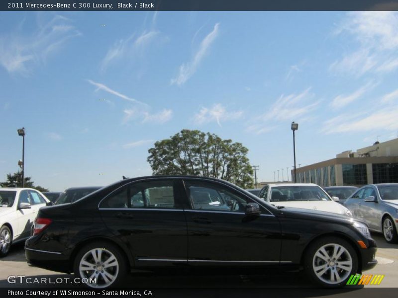 Black / Black 2011 Mercedes-Benz C 300 Luxury