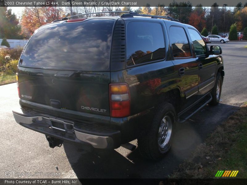 Dark Green Metallic / Gray/Dark Charcoal 2003 Chevrolet Tahoe LS 4x4
