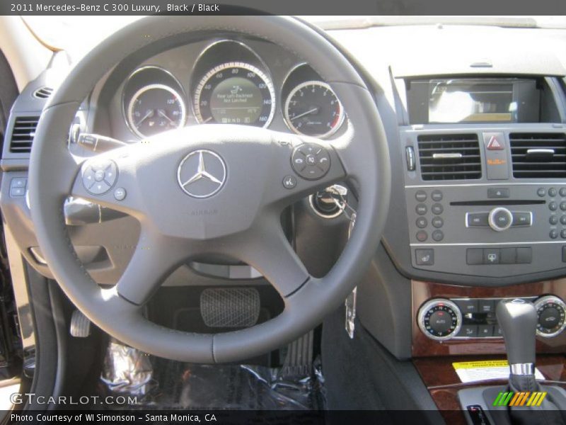 Black / Black 2011 Mercedes-Benz C 300 Luxury