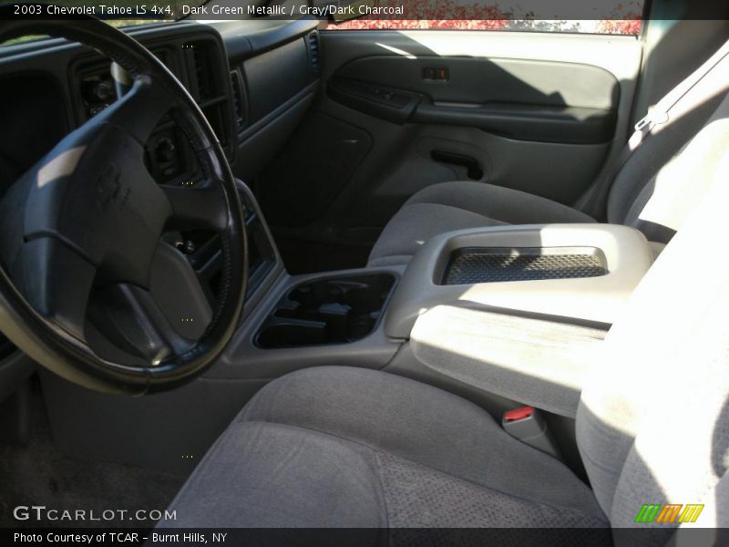 Dark Green Metallic / Gray/Dark Charcoal 2003 Chevrolet Tahoe LS 4x4