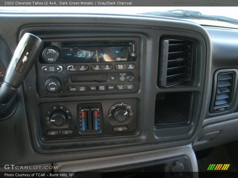 Dark Green Metallic / Gray/Dark Charcoal 2003 Chevrolet Tahoe LS 4x4