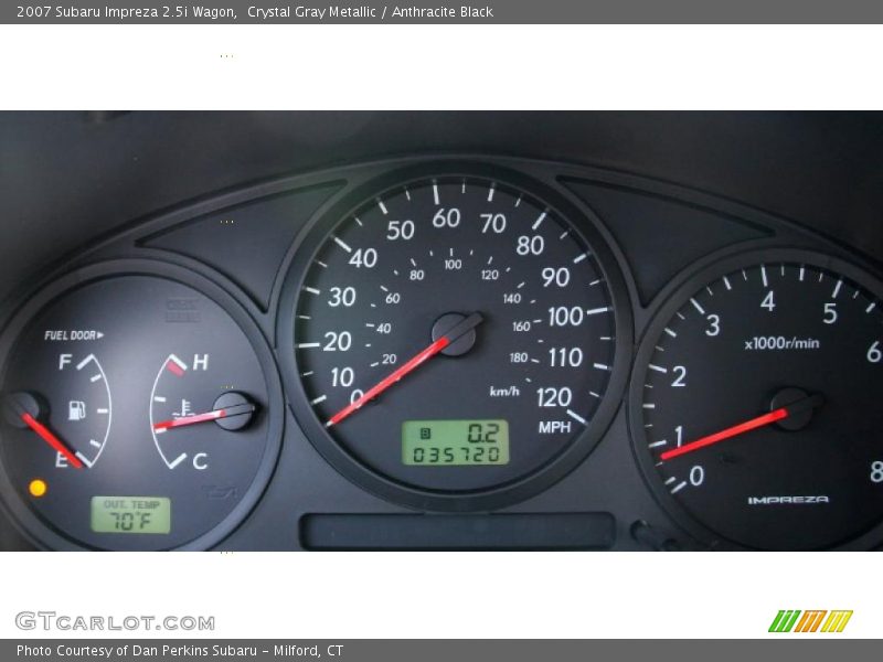 Crystal Gray Metallic / Anthracite Black 2007 Subaru Impreza 2.5i Wagon