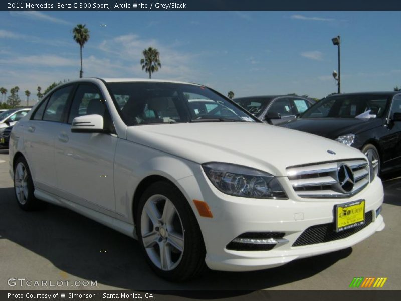 Arctic White / Grey/Black 2011 Mercedes-Benz C 300 Sport