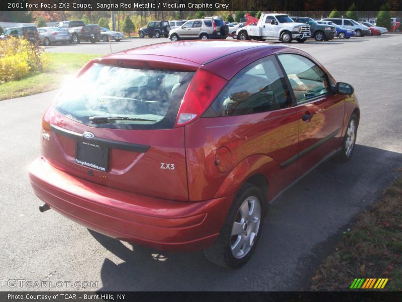 Sangria Red Metallic / Medium Graphite Grey 2001 Ford Focus ZX3 Coupe