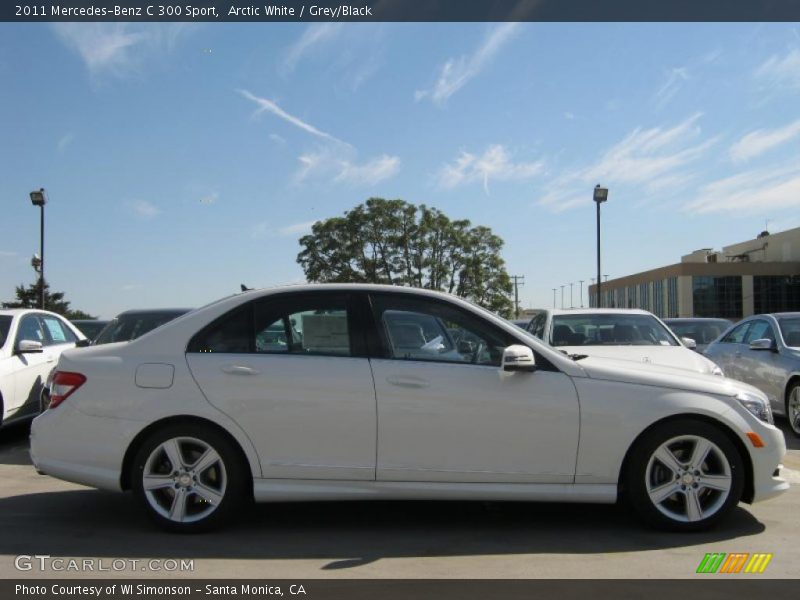 Arctic White / Grey/Black 2011 Mercedes-Benz C 300 Sport