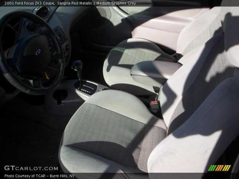 Sangria Red Metallic / Medium Graphite Grey 2001 Ford Focus ZX3 Coupe