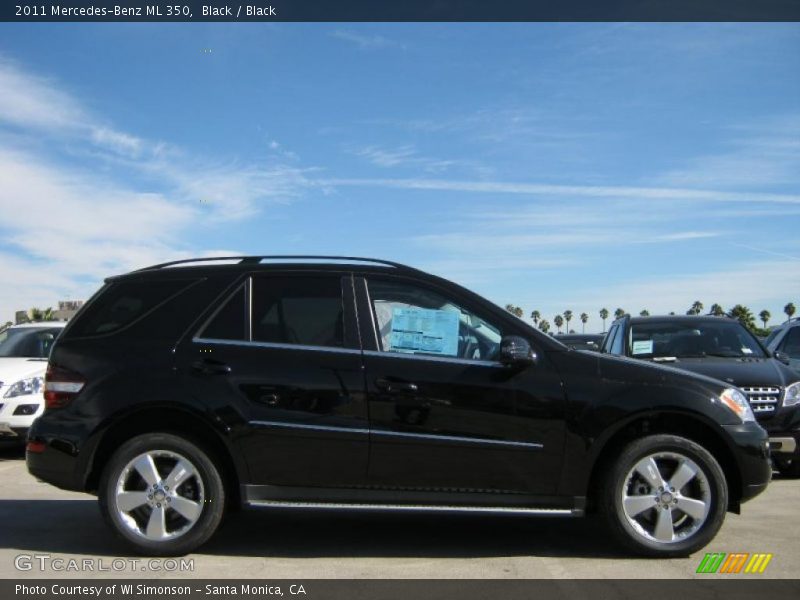 Black / Black 2011 Mercedes-Benz ML 350