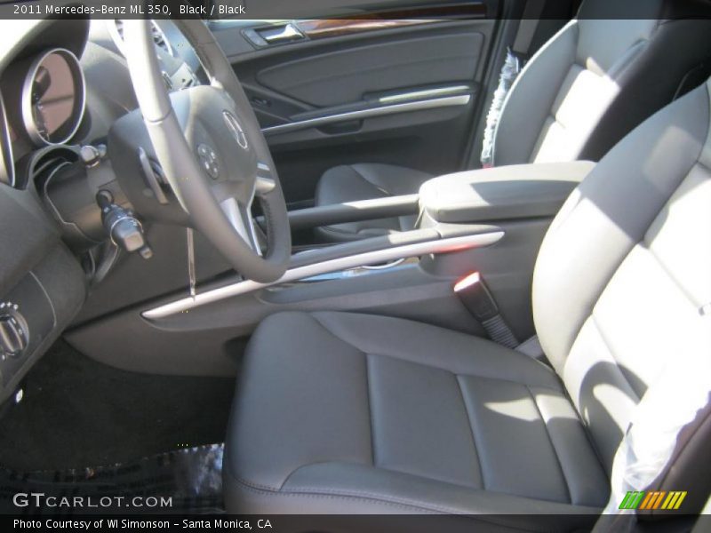 Black / Black 2011 Mercedes-Benz ML 350