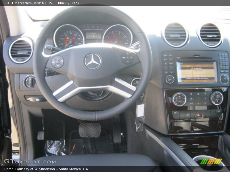 Black / Black 2011 Mercedes-Benz ML 350