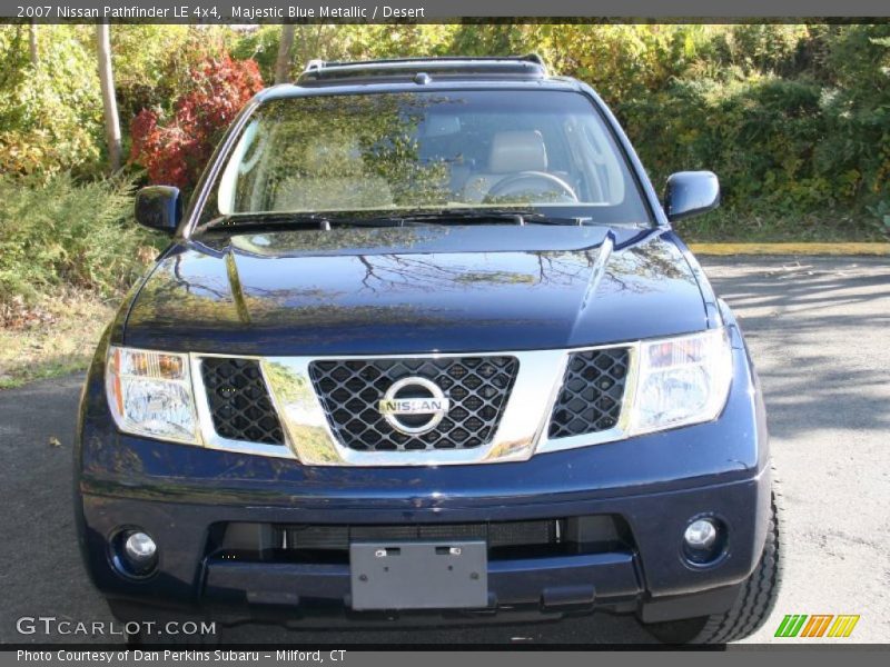 Majestic Blue Metallic / Desert 2007 Nissan Pathfinder LE 4x4