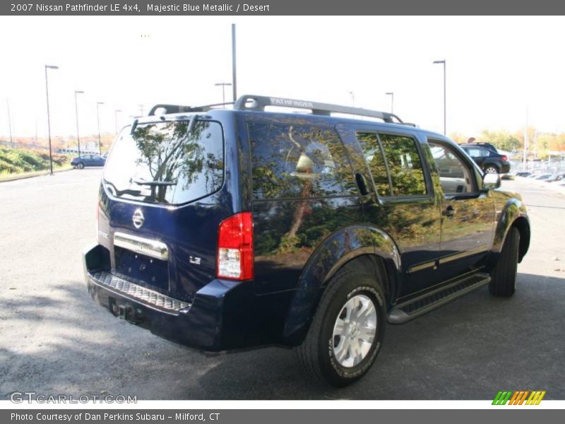 Majestic Blue Metallic / Desert 2007 Nissan Pathfinder LE 4x4
