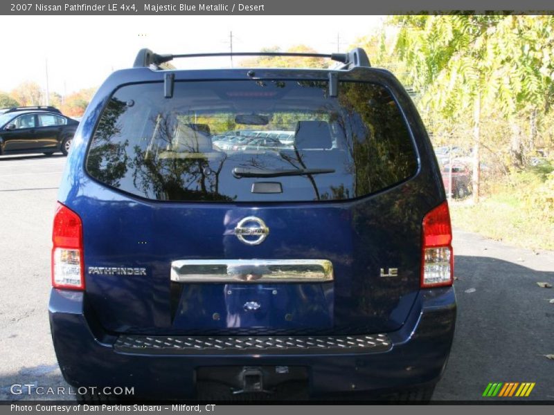 Majestic Blue Metallic / Desert 2007 Nissan Pathfinder LE 4x4