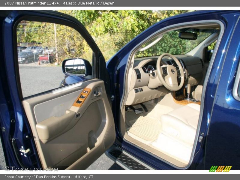 Majestic Blue Metallic / Desert 2007 Nissan Pathfinder LE 4x4