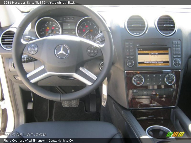 Arctic White / Black 2011 Mercedes-Benz ML 350