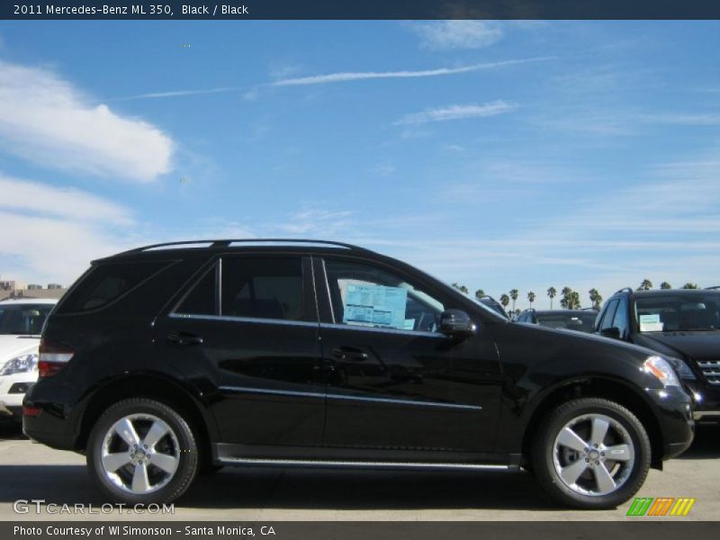 Black / Black 2011 Mercedes-Benz ML 350