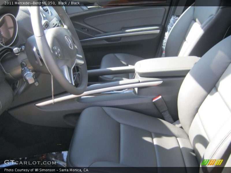 Black / Black 2011 Mercedes-Benz ML 350