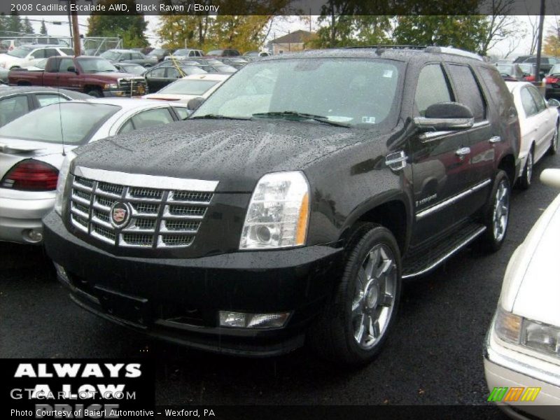 Black Raven / Ebony 2008 Cadillac Escalade AWD