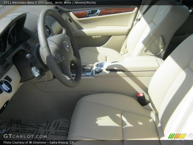 Arctic White / Almond/Mocha 2011 Mercedes-Benz C 350 Sport