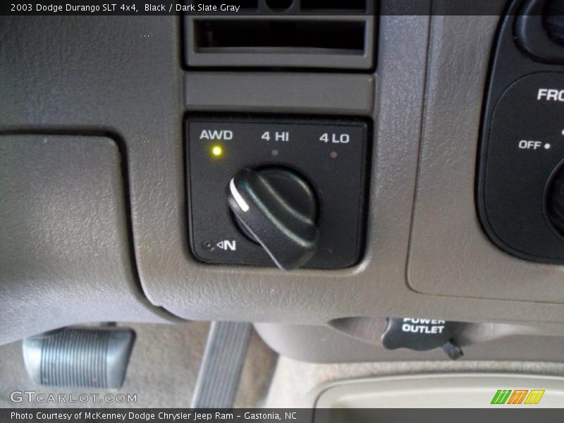 Controls of 2003 Durango SLT 4x4